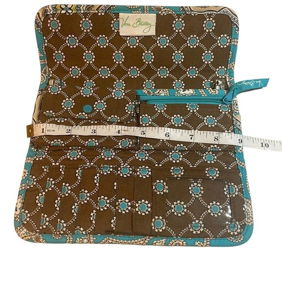 Vera Bradley Totally Turquoise Sleek Wallet - Picture 4 of 16